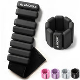 Adjustable Wrist Weights for Yoga, Walking & Home Workout - 1lb Black